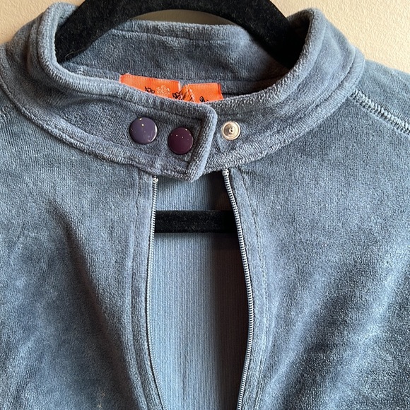 Juicy Couture velour zip moto jacket - Picture 3 of 4